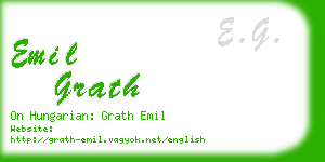 emil grath business card
